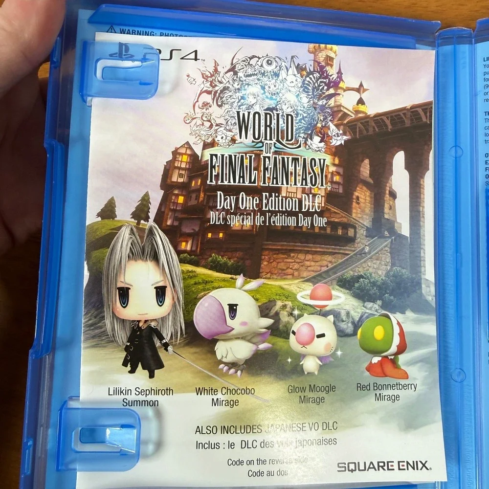 World of Final Fantasy Day One Edition PS4 Sony PlayStation 4 Square Enix DLC